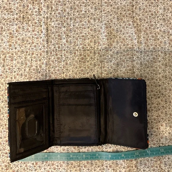 Blue and Orange Tri-Fold Vera Bradley Wallet! - Picture 3 of 5